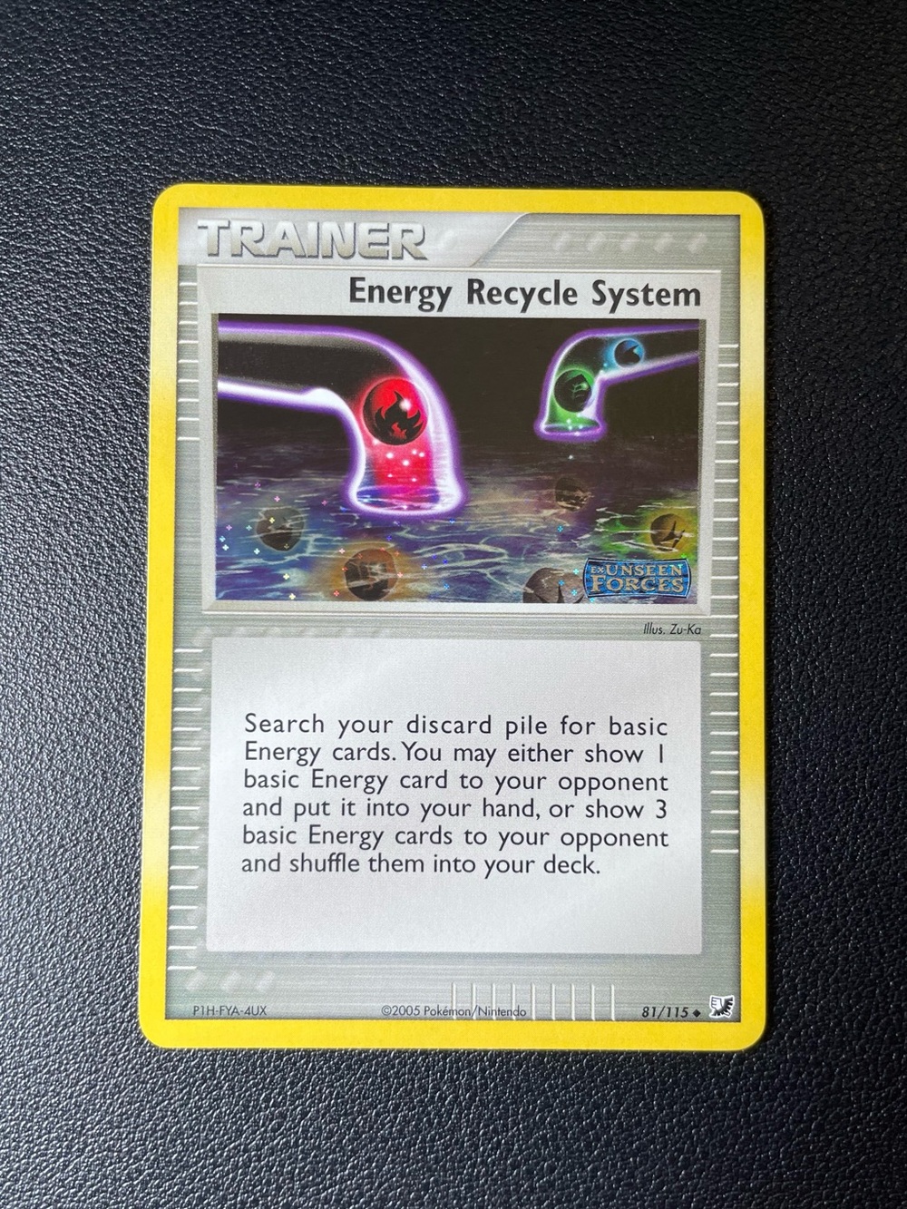 Energy Recycle System /Reverse/Holo/Pokemon Unseen Forces